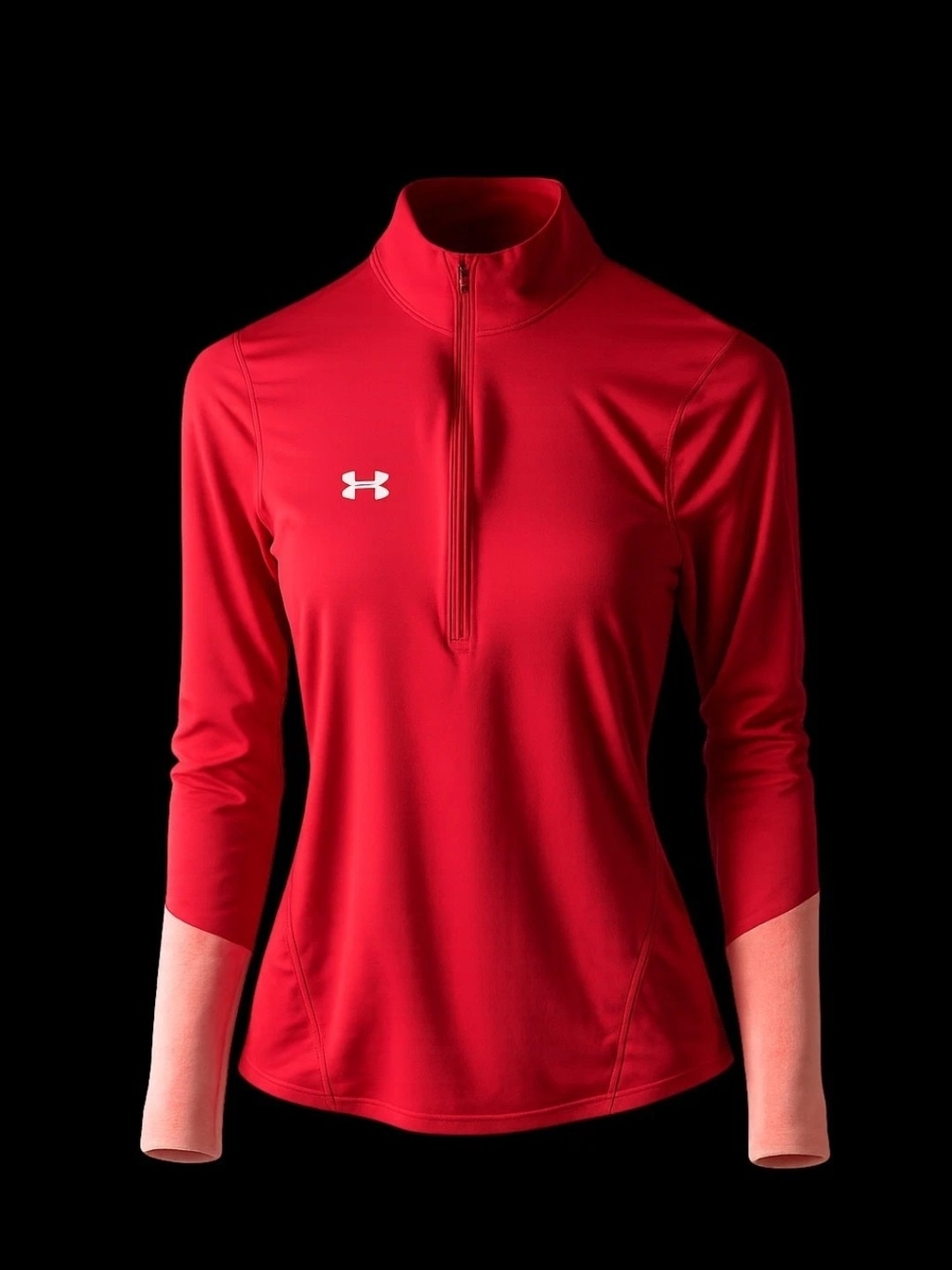 Under Armour Women’s Red 1/4 Zip Performance Top
